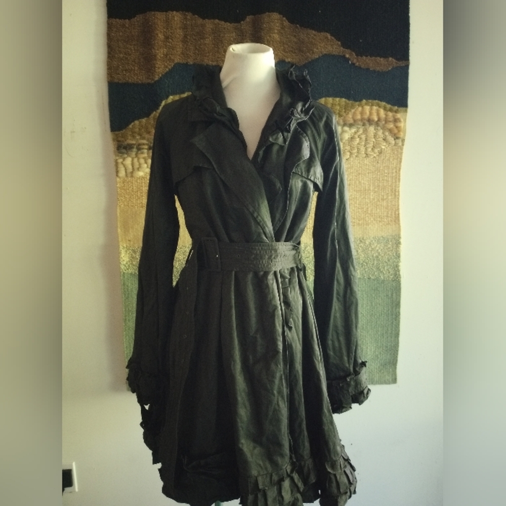 Christian LaCroix Pour La Redoute Ruffle Trench